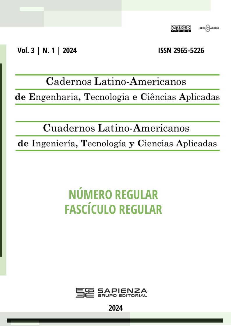 					Visualizar v. 3 n. 1 (2024): Número regular: estudos em engenharia, tecnologia e ciência aplicada (fluxo contínuo)
				